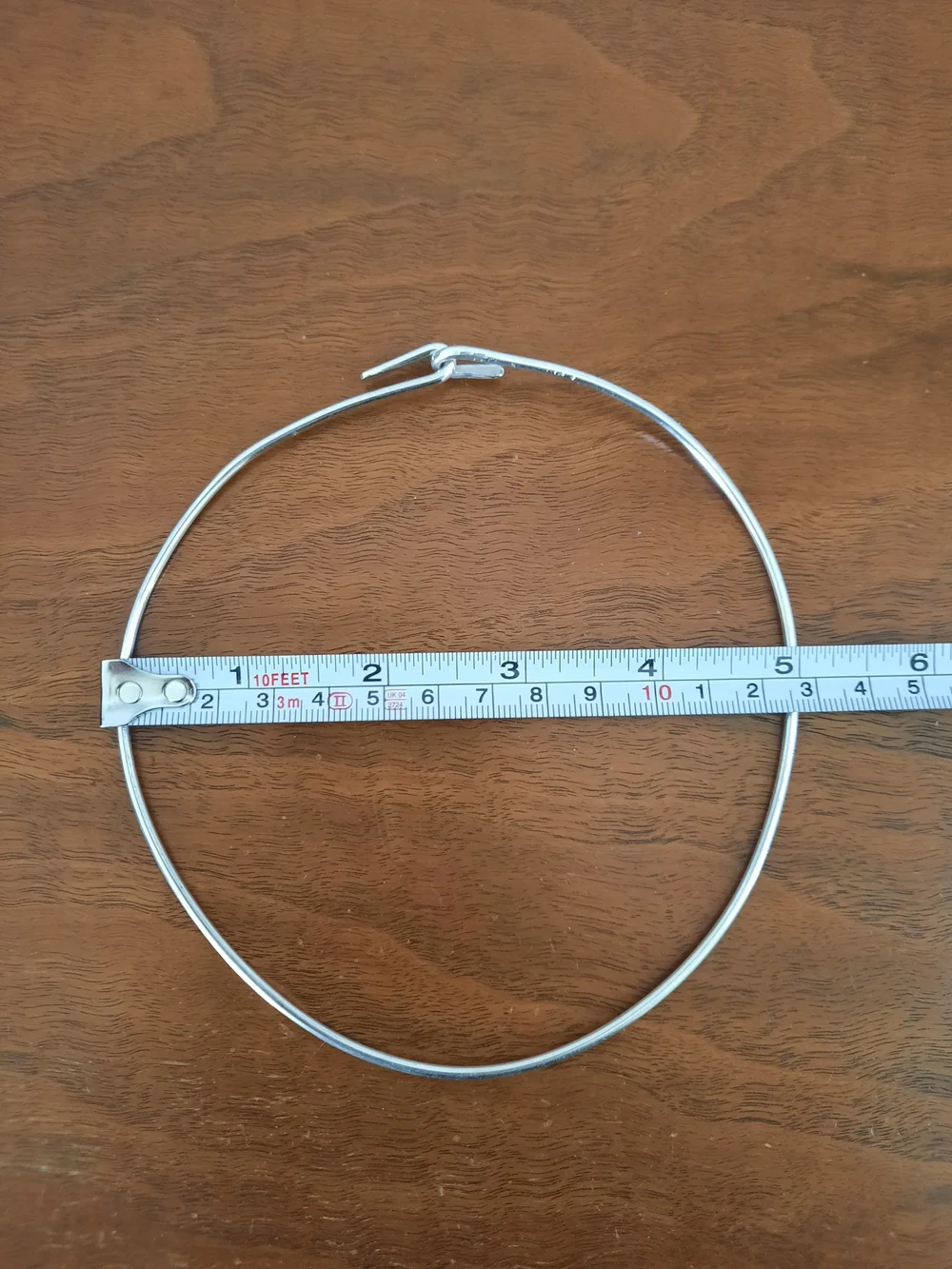 Vintage Sterling Silver 925 Round Wire Tube Torque Collar Choker Necklace